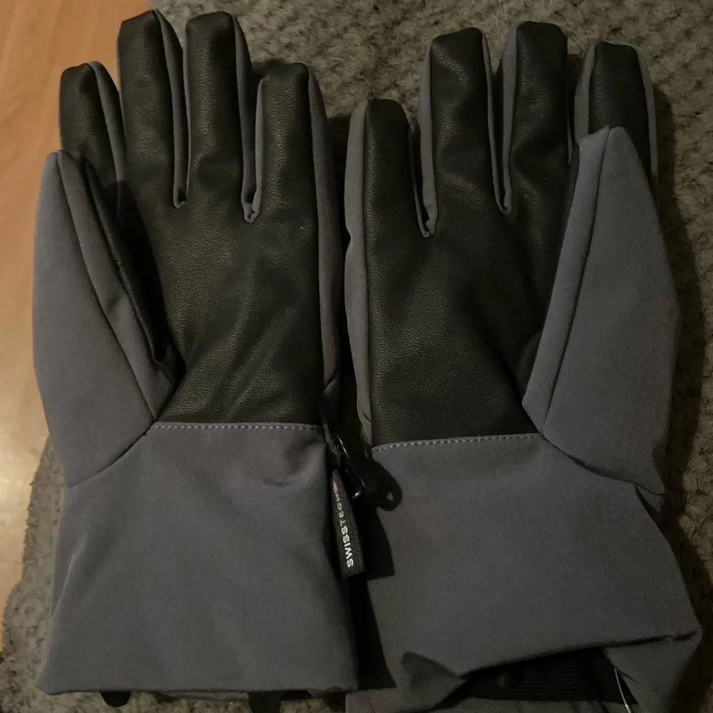 Swisstech Gray Boys Gloves size M